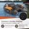 Goplus Inflatable Fishing Float Tube w/Pump & Storage Pockets & Fish Ruler Gray\Beige\Green